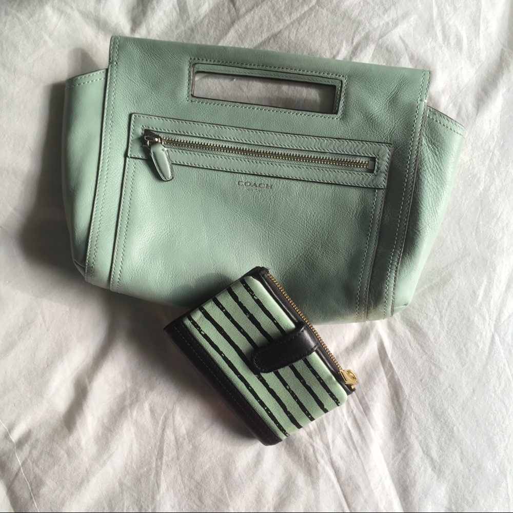 Cute Mint Coach Handbag